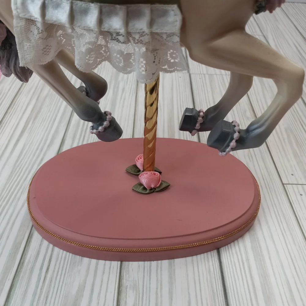 Ashton Drake Vintage 1997 Gallery Teddy Bears Coquette Carousel Horse